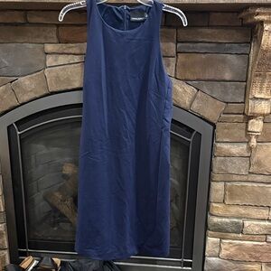 navy banquet dress with racerback